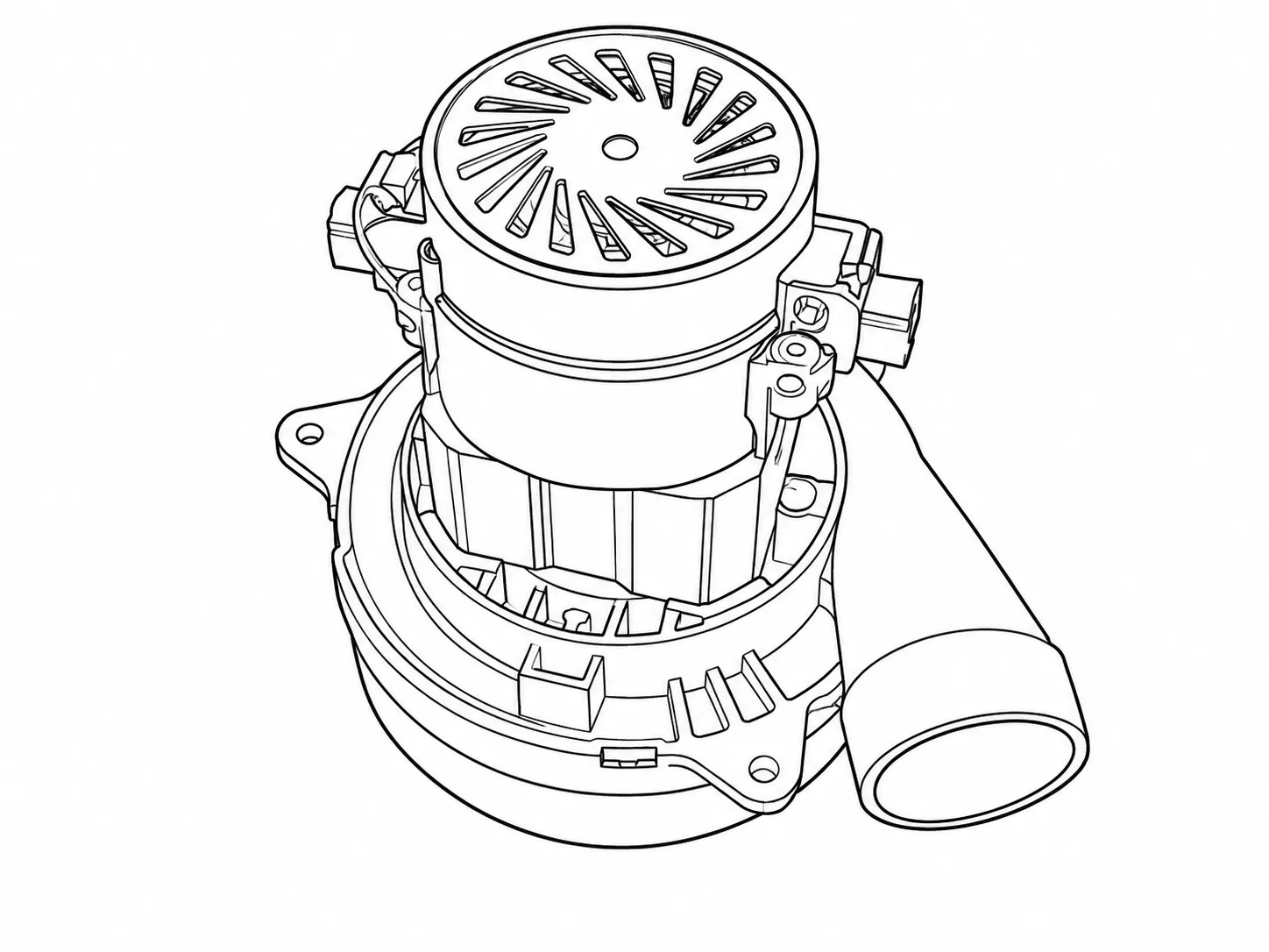 bio019 Turbine pillesug med pakning