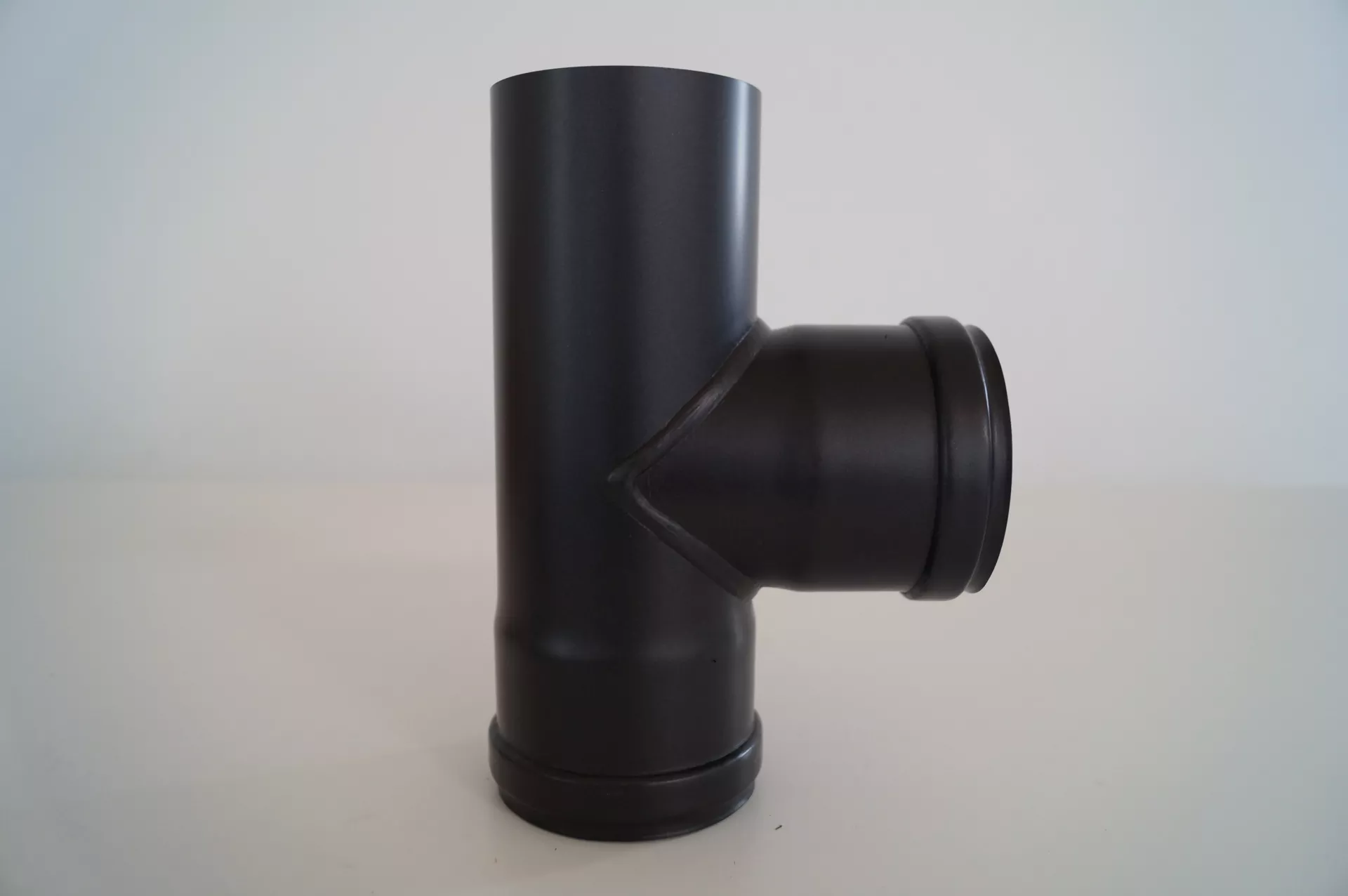 Ø 100 T-stykke m/ sodpotte 2xHUN Ø100 mm