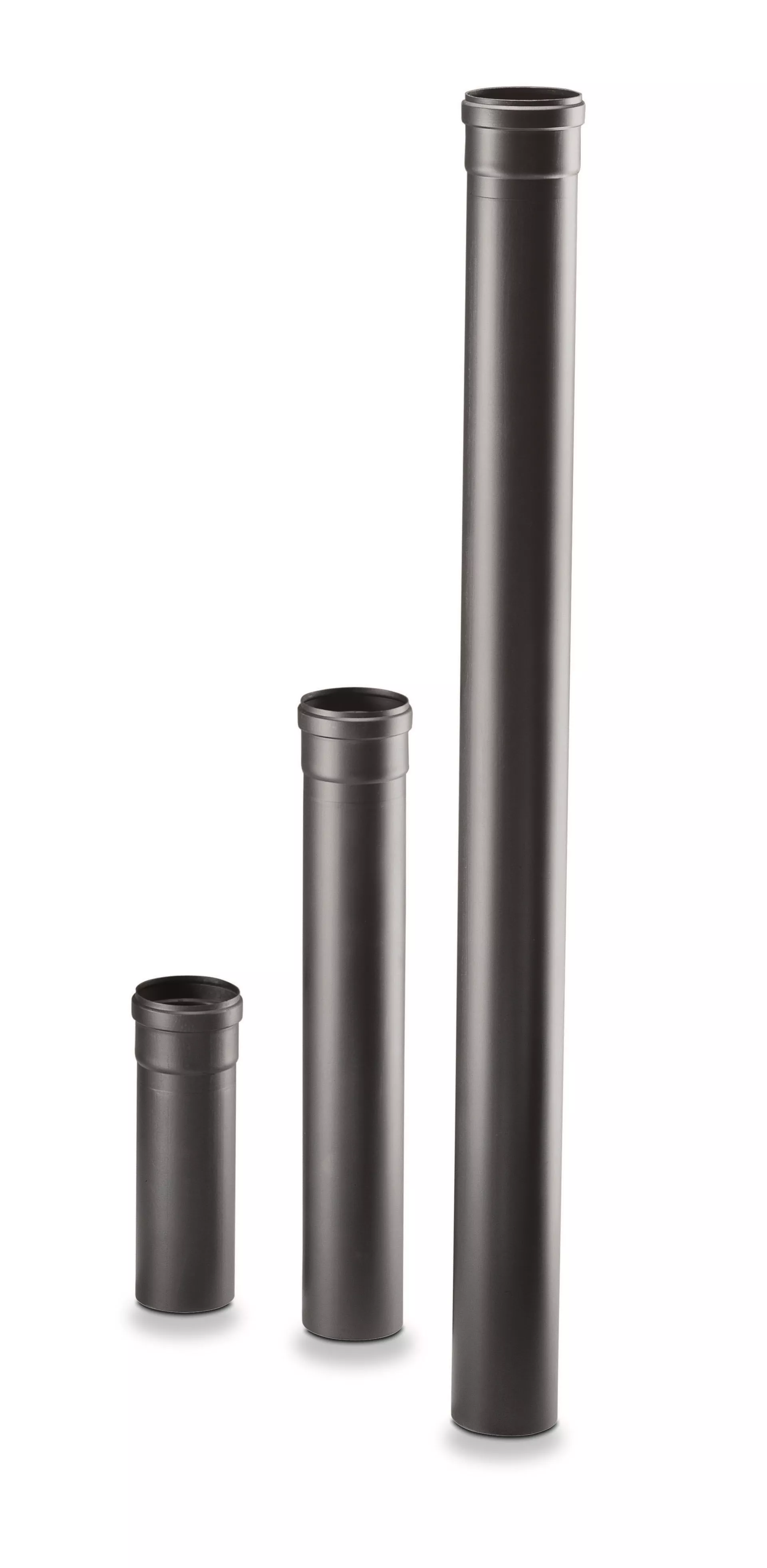 Lige Ø100 røgrør 1000 mm længde